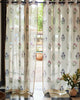 Hand Block Printed Linen Curtains | Opaque For Privacy with Light Filtration