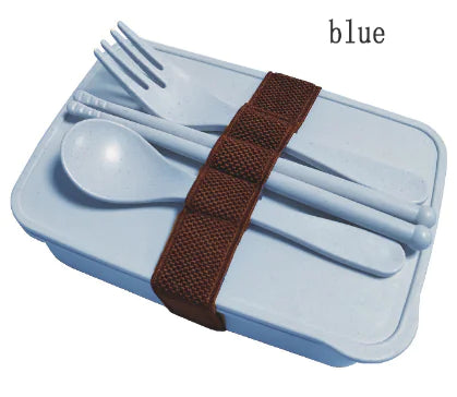 Bamboo Fiber Eco-Friendly Bento Box with Cutlery