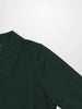 Wool Blend Collared Cardigan-Green-3