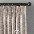 Luxury Heavy Linen Curtains | Custom Size & Lining Options | Pinch Pleat, French Pleat & Triple Pleat Styles | 280gsm Thick Linen | Neutral Printed | Single or Pair