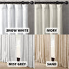 Organic Basketweave Linen Curtains with Blackout/Light Filtering Liner | Pinch Pleat | 17 Colours | Made in the UK | The Organic Habitat