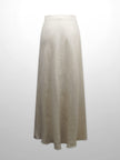 Linen Slip Skirt-Ecru
