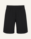 Men's Merino Wool Sports Shorts - Black-0