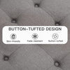 Grey Tufted Ottoman with Storage for Living Room-3