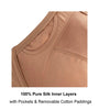 Cocoa-Underwired Silk & Organic Cotton Full Cup Bra with removable paddings-4