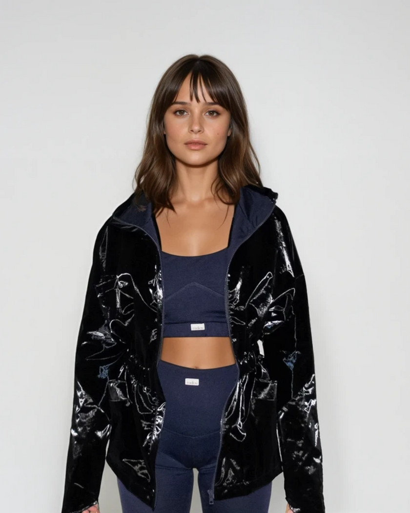 Merino Wool Sports Bra - Dark Blue-4