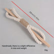 Boho Curtain Tie Backs | Natural Hemp Rope & Wood | Rustic Home Decor - Set of 2-3