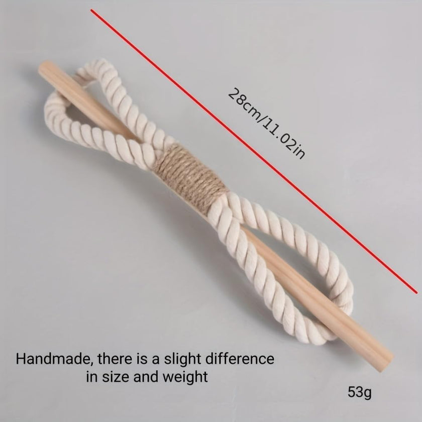 Boho Curtain Tie Backs | Natural Hemp Rope & Wood | Rustic Home Decor - Set of 2-3