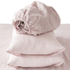 Four Piece Champagne Pink Linen Sheet Set-1