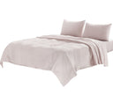 Four Piece Champagne Pink Linen Sheet Set-3