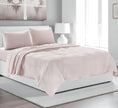 Four Piece Light Pink Linen Sheet Set-0