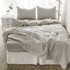 Four Piece Light Gray Linen Sheet Set-5
