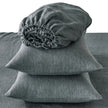 Four Piece Slate Gray Linen Sheet Set-2
