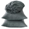 Four Piece Slate Gray Linen Sheet Set-1