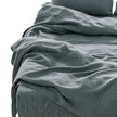 Four Piece Slate Gray Linen Sheet Set-3