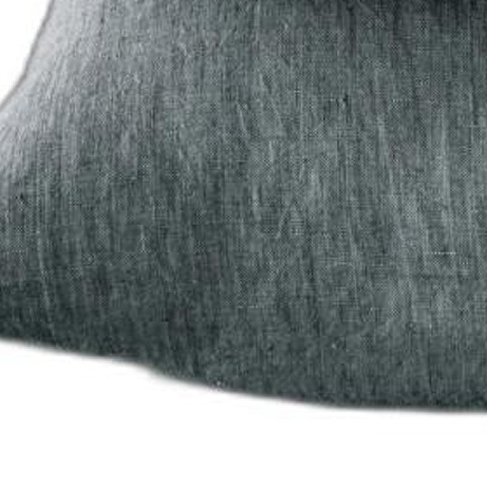 Four Piece Slate Gray Linen Sheet Set-4