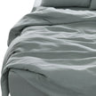 Four Piece Blue Linen Sheet Set