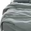 Four Piece Blue Linen Sheet Set