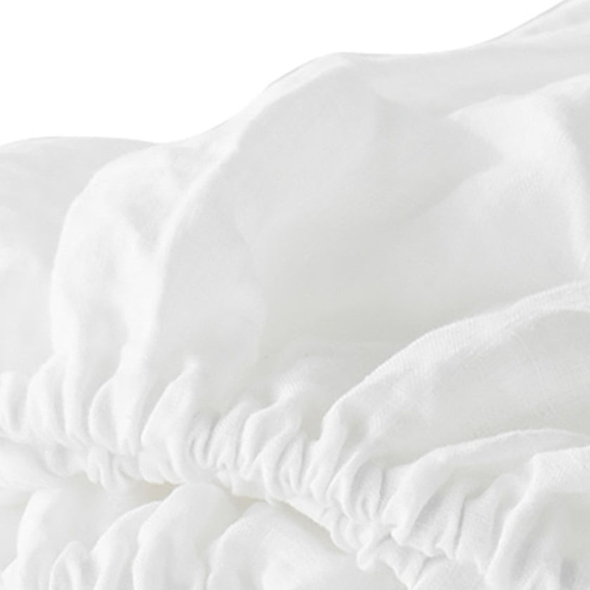 Four Piece Ivory Linen Sheet Set-5