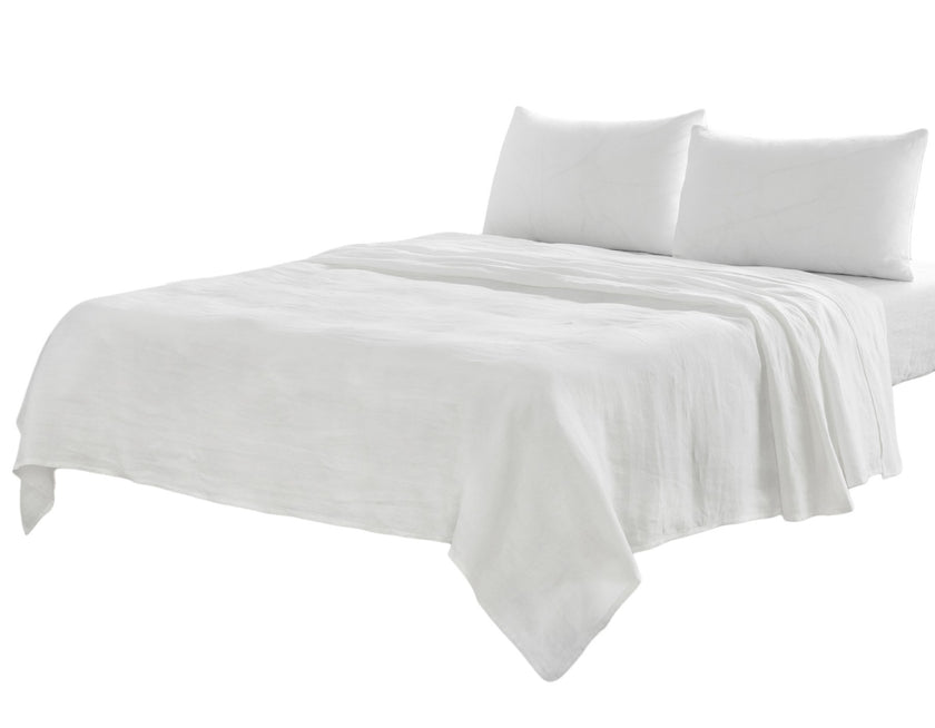 Four Piece Ivory Linen Sheet Set-2