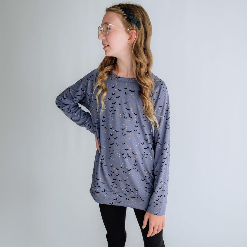 Youth Bamboo Raglan Pullover | Prints