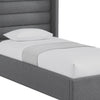 Gray Linen Upholstered Full Bed Frame-6