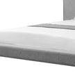 Gray Solid Wood Full Upholstered Linen Bed-7