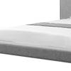 Gray Solid Wood Full Upholstered Linen Bed-7