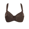 Cocoa-Underwired Silk & Organic Cotton Full Cup Bra with removable paddings-2