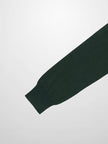 Wool Blend Collared Cardigan-Green-4