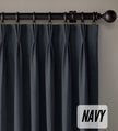 Organic Cotton Curtains | Triple Pinch Pleated | Standard & Made to Measure | Thermal Blackout