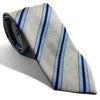 Ivory Striped Silk Jacquard Tie-0