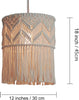 Handmade Cotton Macrame Chandelier Pendant Light Shade | Bohemian Decor