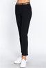 ACTIVE BASIC Cotton-Span Twill Straight Pants-1
