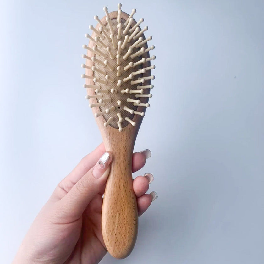 Eco-Friendly Baby Brush with Soft Lotus Wood Bristles