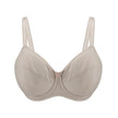 Ivory-Underwired Silk & Organic Cotton Full Cup Bra with removable paddings-0