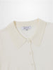 Wool Blend Collared Cardigan-Ivory-2