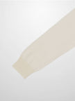 Wool Blend Collared Cardigan-Ivory-4