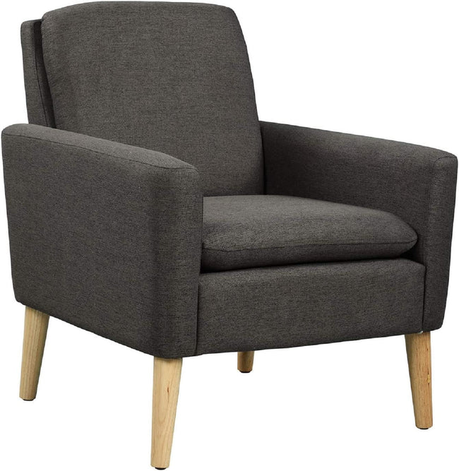 Comfy Modern Black Accent Armchair for Living Room-1