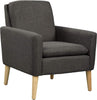 Comfy Modern Black Accent Armchair for Living Room-1