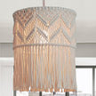 Handmade Cotton Macrame Chandelier Pendant Light Shade | Bohemian Decor