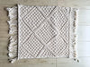 Handmade Macrame Cushion Cover | Cotton Cushion Cover with Fringes | 40x40cm | Boho Decor-4