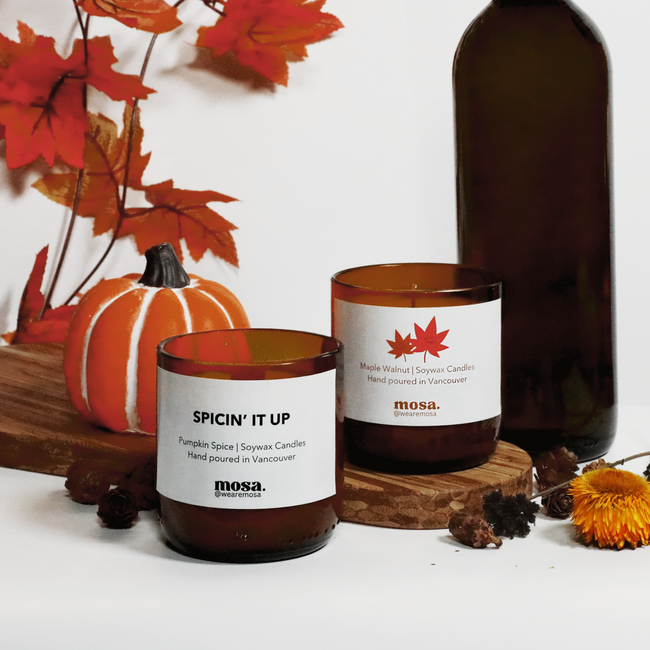 Eco-friendly Fall Soy Candle - Shop holiday gift set