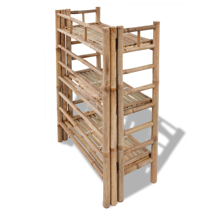 vidaXL 3-tier Bamboo Plant Rack