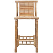 vidaXL Bar Stools 2 pcs Bamboo