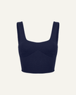 Merino Wool Sports Bra - Dark Blue-0