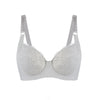 Mercury - Lace Silk & Organic Cotton Plunge Bra-0