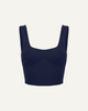 Merino Wool Sports Bra - Dark Blue-0