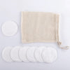 10 Reusable Organic Bamboo Cotton Facial Pads - Zero Waste Plastic Free Natural Makeup Remover Pads + Organic Mesh Cotton Laundry Bag-4