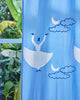 Blue Hand Block Printed Linen Curtains | Whirling Dervish Design
